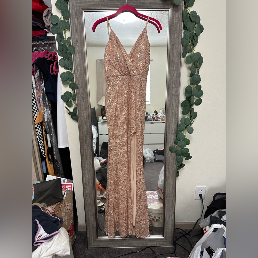 Brand new sparkly pink formal dress